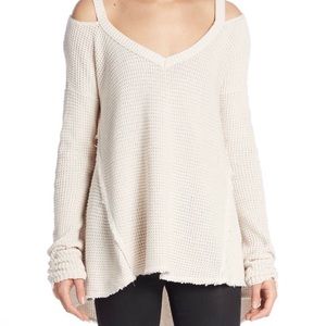 Free people cold shoulder sweater